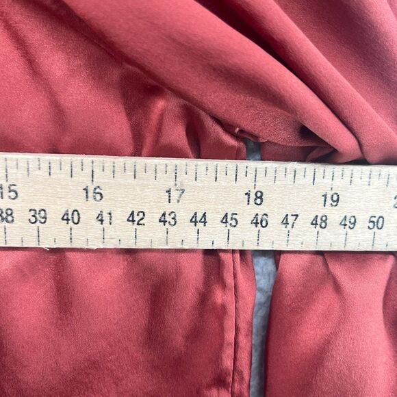 Soft Surroundings Blouse Size Small 100% Silk Rust Burnt Orange NWOT - Picture 6 of 14